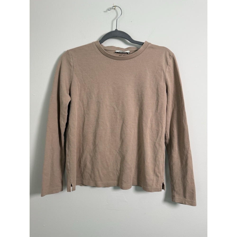 'S Max Mara Basic Casual Long Sleeve Shirt Sz M Brown Everyday Career Travel